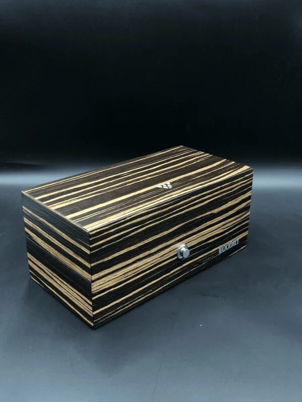 Classic 3 piece wooden watch box in Ebony (WD.9103_4)