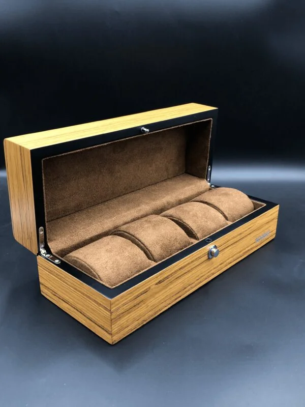 Dapper 4 piece watch box in Teak Wood (WD.9204_9) - Image 2