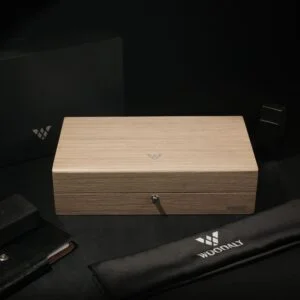 Dapper 10 piece watch box in Washed Green Walnut (WD.9210_5)
