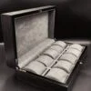 Dapper 10 piece watch box in Black Apricot (WD.9210_7) - Image 2