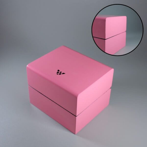 Two Slot Watch Box - Pop Collection in Pink-52 - Image 5