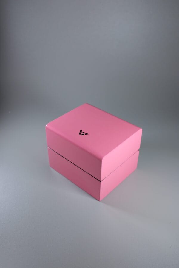 Two Slot Watch Box - Pop Collection in Pink-52 - Image 2