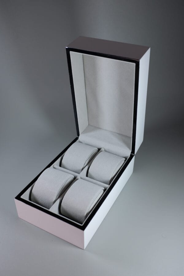 Four Slot Watch Box - Pop Collection in White - Image 4