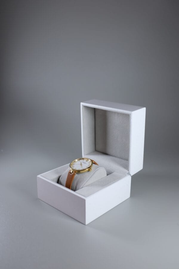 Single Watch Box Pop Collection in Glittery White - Image 4