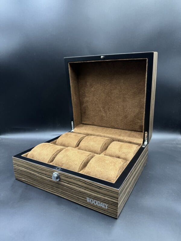 Dapper 6 slots watch box in Yun Tan (WD.9206_11) - Image 2