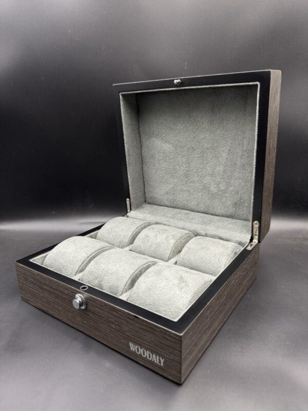 Dapper 6 slots watch box in Black Apricot (WD.9206_7) - Image 2